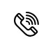 Telefonikon med ringende symbol for mobil kontakt